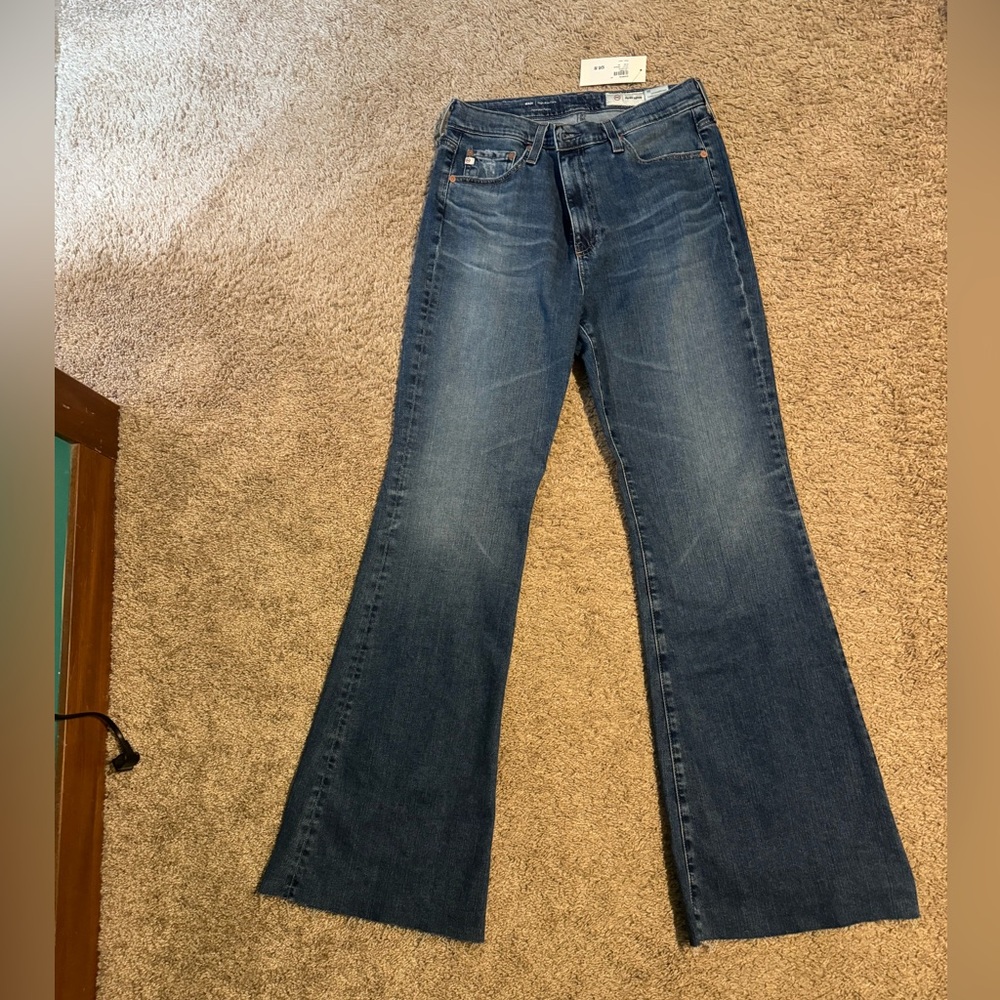 NWT Evereve Indigo Wide Leg Jeans